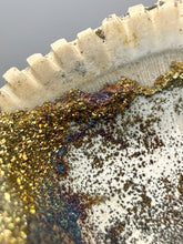 Load image into Gallery viewer, Bivalve (Pelecypoda) Fossil Sea Shell with Calcite Crystals and Chalcopyrite | Mineralized Fossil Specimen | Indonesia
