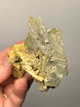 Load image into Gallery viewer, High-Grade Blue Barite with Iron Pyrite | Sidi Lahcen Mine, Nador, Morocco
