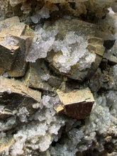 Load image into Gallery viewer, High-Grade Blue Barite with Iron Pyrite | Sidi Lahcen Mine, Nador, Morocco
