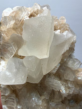 Load image into Gallery viewer, Rare Druzy Golden Diamond Calcite &amp; Pink Huelandite Matrix — Maharashtra, India | Collector Cabinet Specimen
