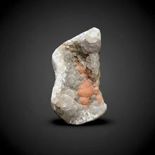 Load image into Gallery viewer, Rare Botryoidal Orange Fluorite on Druzy Quartz Matrix

Collector Mineral Specimen — Maharashtra, India
