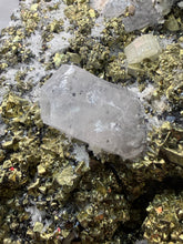 Load image into Gallery viewer, 6.8” New Find: Huanzala Mine Peru Sphalerite + Chalcopyrite + Apatite + Calcite + Quartz | Collector Display Specimen
