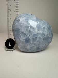 Blue Celestite Heart