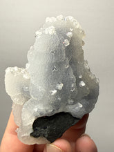 Load image into Gallery viewer, Druzy Chalcedony Stalactite with Druzy Clear Apophyllite | Maharashtra, India
