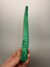 Load image into Gallery viewer, 6.5” Malachite Stalactite — Botryoidal “Cave” Formation | DR Congo  | Collector Mineral Specimen
