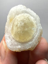 Load image into Gallery viewer, Rare Botryoidal Yellow Fluorite on Quartz Matrix  Collector Mineral Specimen – Maharashtra, India
