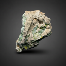 Load image into Gallery viewer, High-Grade Green Wavellite Collectors Specimen - Radiating Botryoidal Crystal Formation - Arkansas, USA
