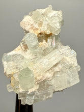 Load image into Gallery viewer, Light Mint Green Tourmaline on Matrix– Pegmatite Mineral Specimen from Pakistan
