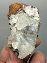 Load image into Gallery viewer, Lustrous Apophyllite over Red Heulandite (Zeolite Pocket) — Deccan Traps, Maharashtra, India
