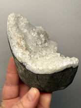 Load image into Gallery viewer, 4” Clear Druzy Apophyllite on Champagne Heulandite – Deccan Traps Zeolite Cluster | Maharashtra, India
