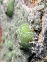 Load image into Gallery viewer, High-Grade Green Wavellite Collectors Specimen - Radiating Botryoidal Crystal Formation - Arkansas, USA
