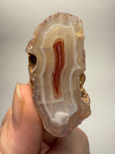 Load image into Gallery viewer, Polished Malawi Agate Half – High-Grade African Banded Agate Display Specimen
