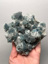 Load image into Gallery viewer, Premium Natural Blue Fluorite on Quartz Matrix

Collector Mineral Specimen – Inner Mongolia, China

Xianghualing Mine, Hunan Province, China
