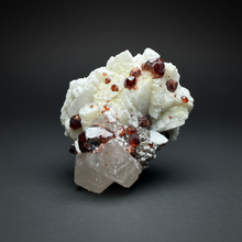 Load image into Gallery viewer, High-Grade Naturally Faceted Red Spessartine Garnet on Matrix — Skardu, Pakistan
