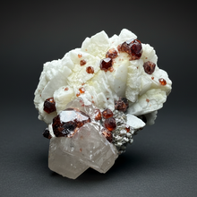 Load image into Gallery viewer, High-Grade Naturally Faceted Red Spessartine Garnet on Matrix — Skardu, Pakistan
