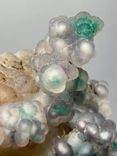 Load image into Gallery viewer, Blue-Green Chrysocolla in Botryoidal Chalcedony Cabinet Specimen | Indonesia
