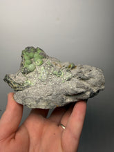 Load image into Gallery viewer, High-Grade Green Wavellite Collectors Specimen - Radiating Botryoidal Crystal Formation - Arkansas, USA
