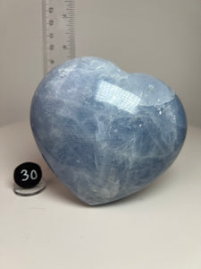 Blue Celestite Heart