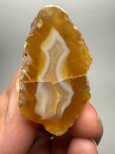 Load image into Gallery viewer, Polished Malawi Agate Half – High-Grade African Banded Agate Display Specimen
