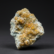 Load image into Gallery viewer, Hessonite Garnet Cluster on Matrix – Natural Collector Specimen from Pakistan | High-Grade Orange-Red Garnet Crystals

