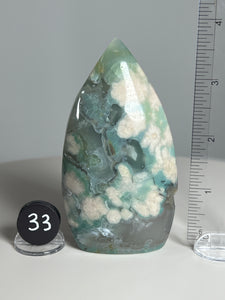 A+++ Flower Agate and Opal Free Form from China • High Grade