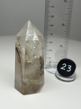 Load image into Gallery viewer, Dendrite Manganese Included Iron Oxide Quartz (Golden Healer) Obelisk Tower • RARE
