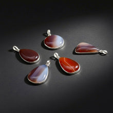 Load image into Gallery viewer, PENDANT | Botswana Agate | 925 Silver Plated

