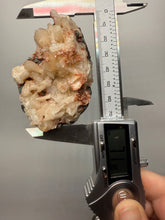 Load image into Gallery viewer, Shiny Peach Stilbite on Druzy Red Heulandite – High-Grade Collector Mineral Specimen from India
