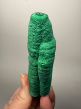 Load image into Gallery viewer, 3.5” Double Druzy Malachite Stalactite — Botryoidal “Cave” Formation | DR Congo  | Collector Mineral Specimen

