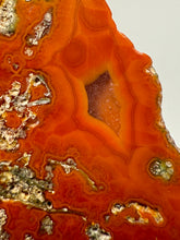 Load image into Gallery viewer, Polished Malawi Agate Half – High-Grade African Banded Agate Display Specimen
