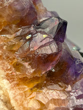 Load image into Gallery viewer, Premium Hematite-Phantom Deep Magenta Ametrine Cluster | Deccan Traps, India | Collector Mineral Specimen
