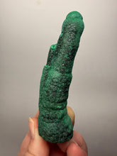 Load image into Gallery viewer, 4” Druzy Malachite Stalactite — Botryoidal “Cave” Formation | DR Congo  | Collector Mineral Specimen
