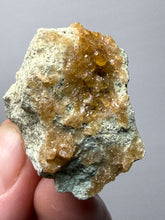 Load image into Gallery viewer, Hessonite Garnet Cluster on Matrix – Natural Collector Specimen from Pakistan | High-Grade Orange-Red Garnet Crystals
