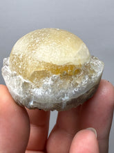 Load image into Gallery viewer, Rare Botryoidal Yellow Fluorite on Quartz Matrix  Collector Mineral Specimen – Maharashtra, India
