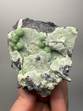 Load image into Gallery viewer, High-Grade Green Wavellite Collectors Specimen - Radiating Botryoidal Crystal Formation - Arkansas, USA
