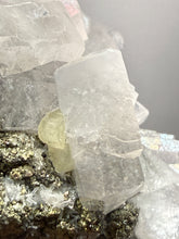 Load image into Gallery viewer, 4.5” New Find: Huanzala Mine Peru Sphalerite + Chalcopyrite + Apatite + Calcite + Quartz | Collector Display Specimen
