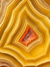 Load image into Gallery viewer, Small High-Grade Laguna Agate with Parallax Effect &amp; Quartz Core – Rare Mexican Collectible Gemstone
