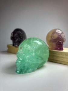 Fluorite • Rainbow Fluorite Skull