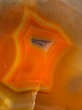 Load image into Gallery viewer, Polished Malawi Agate Half – High-Grade African Banded Agate Display Specimen
