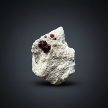 Load image into Gallery viewer, High-Grade Naturally Faceted Red Spessartine Garnet on Matrix — Skardu, Pakistan
