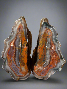 Moroccan Agate Pair • High Atlas Mountains • POLISHED