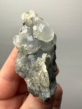 Load image into Gallery viewer, Druzy Chalcedony Stalactite with Druzy Clear Apophyllite | Maharashtra, India
