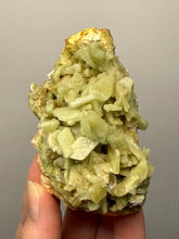 Load image into Gallery viewer, High-Grade Green Heulandite on Peach Stilbite Crystal Cluster | Deccan Traps, Maharashtra, India | Collector Mineral Specimen
