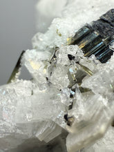 Load image into Gallery viewer, Dark Green Cap Stak Nala Tourmaline on Cleavelandite Matrix – Haramosh Mountains, Pakistan
