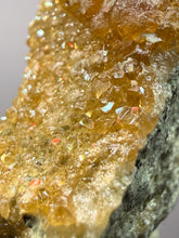 Load image into Gallery viewer, Hessonite Garnet Cluster on Matrix – Natural Collector Specimen from Pakistan | High-Grade Orange-Red Garnet Crystals
