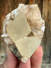 Load image into Gallery viewer, Scalenohedral Calcite + Pearl Heulandite • Maharashtra, India
