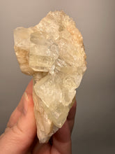 Load image into Gallery viewer, High-Grade Light Green Apophyllite on Pink Stilbite Zeolite | Indian Collector Mineral Specimen
