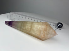 Load image into Gallery viewer, Dendrite Manganese and Iron Included Rainbow Fluorite Wand
