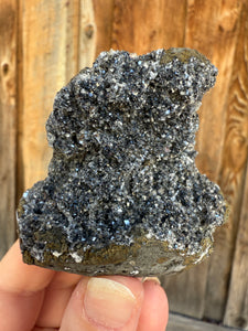 Druzy Black Apophyllite • Maharashtra, India