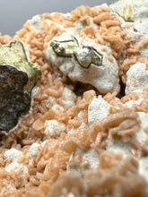 Load image into Gallery viewer, Peach Druzy Heulandite on Matrix – India | Rare Peach Crystal Mineral Specimen for Collectors &amp; Display
